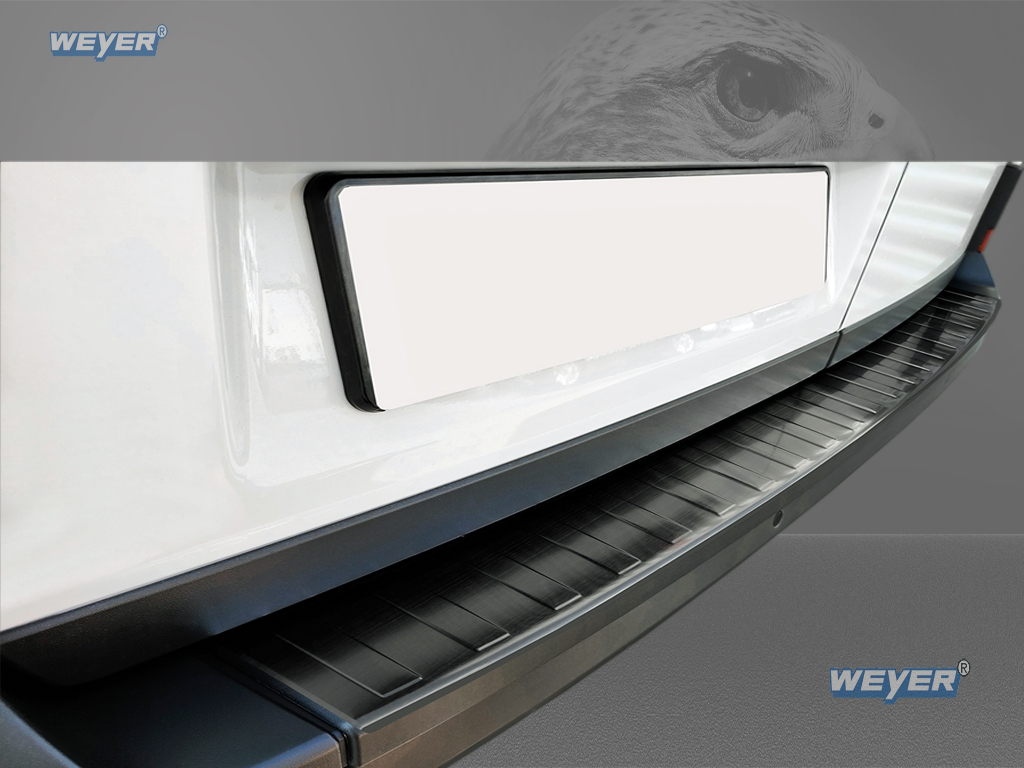 43288-weyer-Edelstahl-Ladekanntenschutz-VW-Crafter-2017-2 VW Crafter II Year 2017>, WEYER stainless steel rear bumper protection - graphite-/black satin finish
