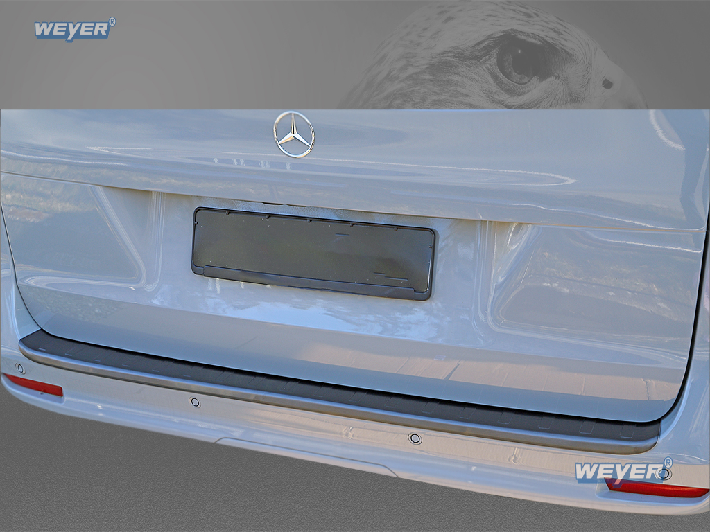 MERCEDES V ab Baujahr ab 2014, WEYER Falcon Premium Line Edelstahl Ladekantenschutz graphite - XL