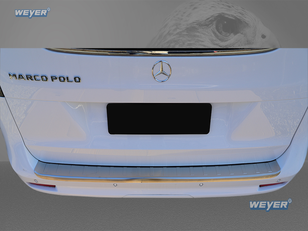 MERCEDES V ab Baujahr ab 2014, WEYER Falcon Premium Line Edelstahl Ladekantenschutz - XL