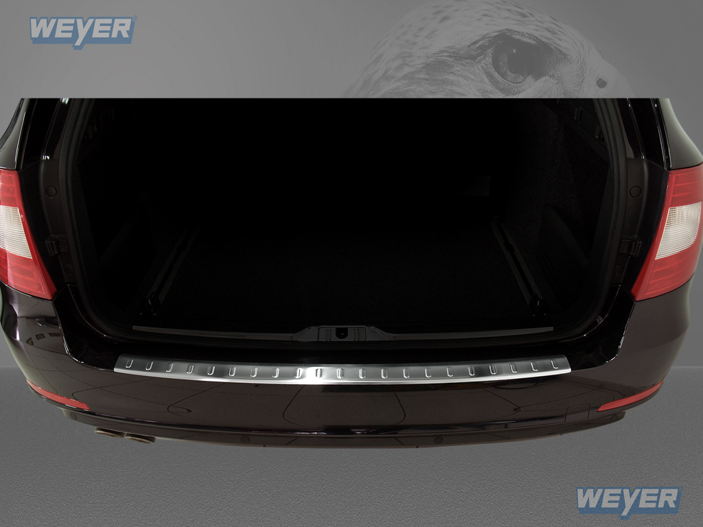 44243-Weyer-Edelstahl-Ladekantenschutz-SKODA-SUPERB-KOMBI-1 SKODA SUPERB KOMBI ab Baujahr 2009-2013, WEYER Edelstahl Ladekantenschutz-