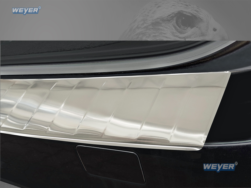 44584-weyer-Edelstahl-Ladekantenschutz-Volvo-V70-1 VOLVO V70 III ab Baujahr 2014-2016, WEYER Edelstahl Ladekantenschutz