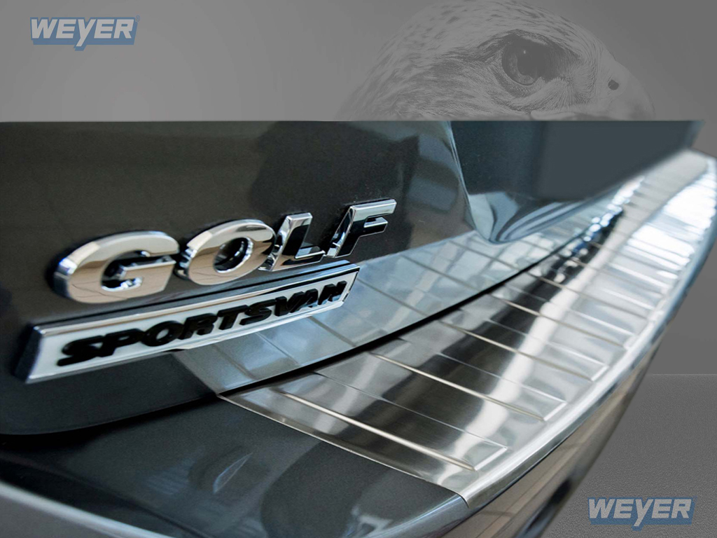 44976-Weyer-Edelstahl-Ladekantenschutz-VW-GOLF-SPORTSVAN-4 VW Golf SPORTSVAN ab Baujahr ab 2014-2016,FL2017-, WEYER Edelstahl Ladekantenschutz