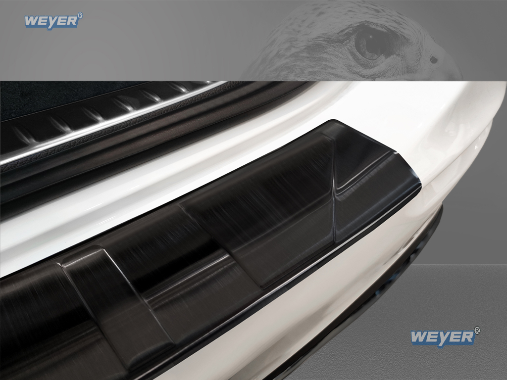 43267-Weyer-Ederlstahl-Ladekantenschutz-Mercedes-V-T-Modell-S206-4 MERCEDES C Class S206 station wagon Year 2021> WEYER stainless steel rear bumper protection - graphite-/black Line