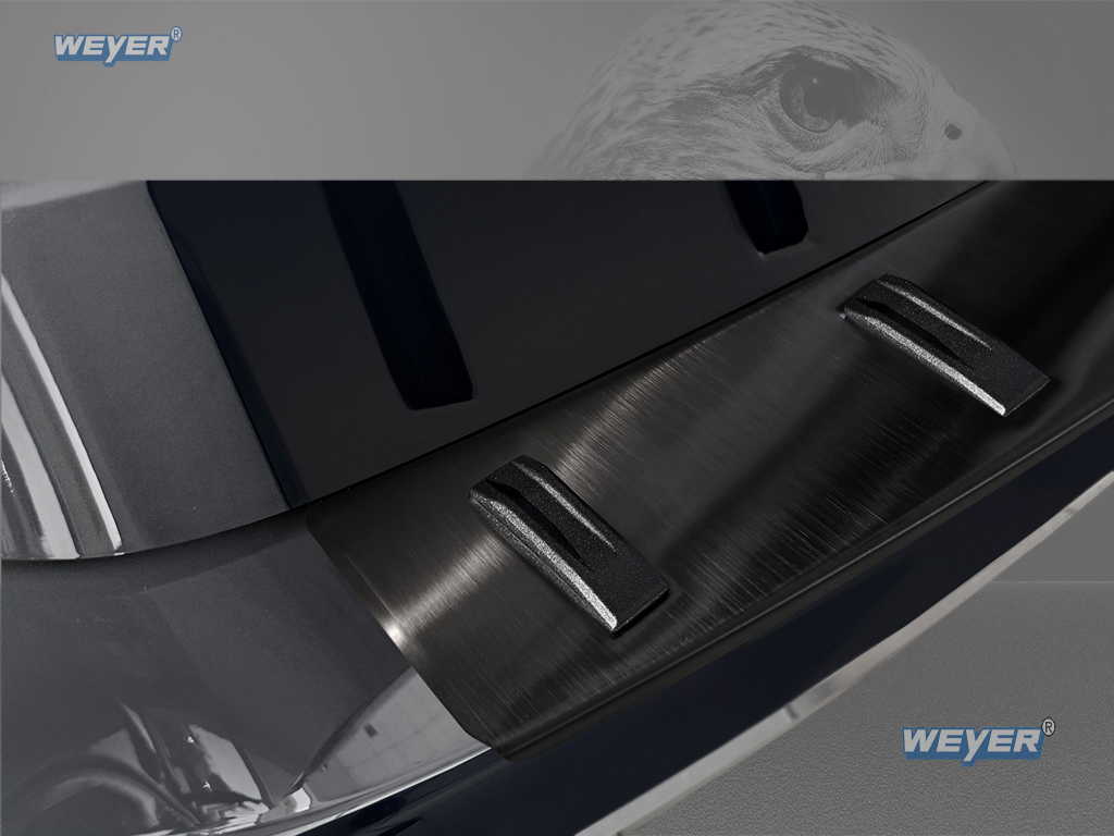 84033-Weyer-Edelstahl-Ladekantenschutz-Mercedes-B-Klasse-W247-AMG-1 MERCEDES B Class W247 Year 2018>, WEYER rear bumper protection "MAX-PROTECT" graphite/black
