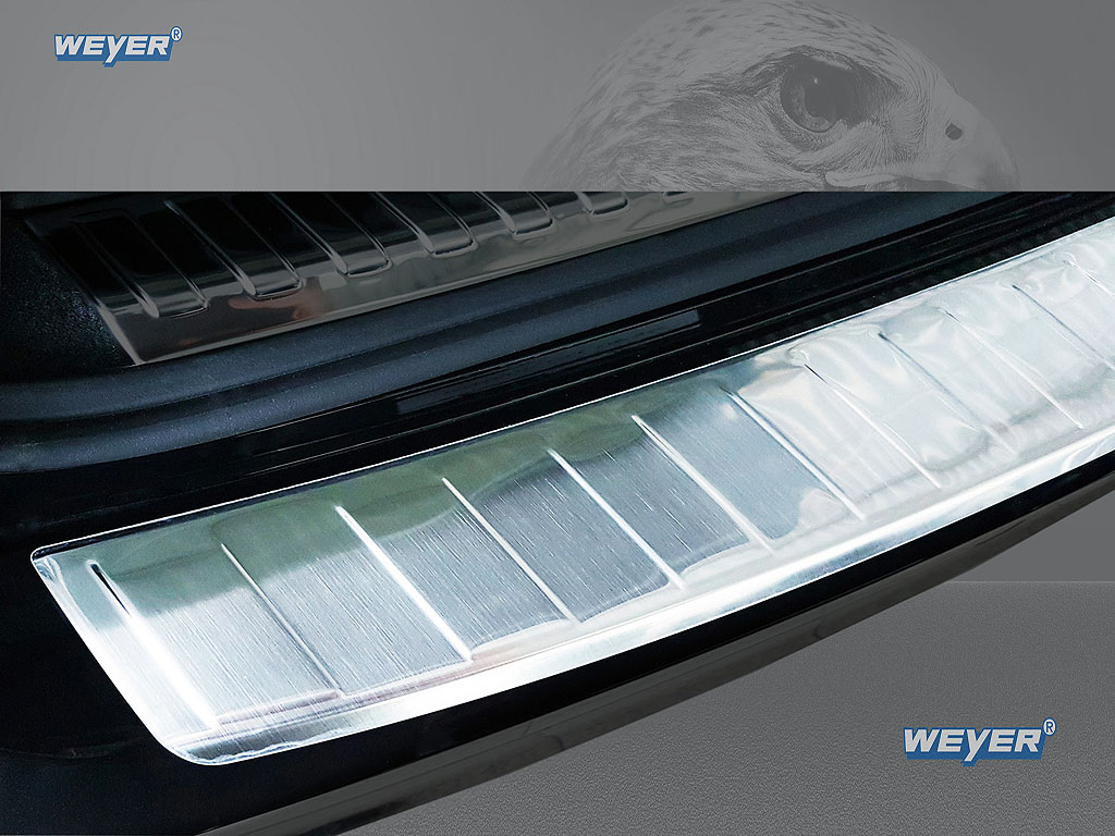 44341-Weyer-Edelstahl-Ladekantenschutz-Audi-A6-C8-Avant AUDI A6 - C8 (F2) Station wagon / ALLROAD Year 2018>, WEYER stainless steel rear bumper protection satin finish