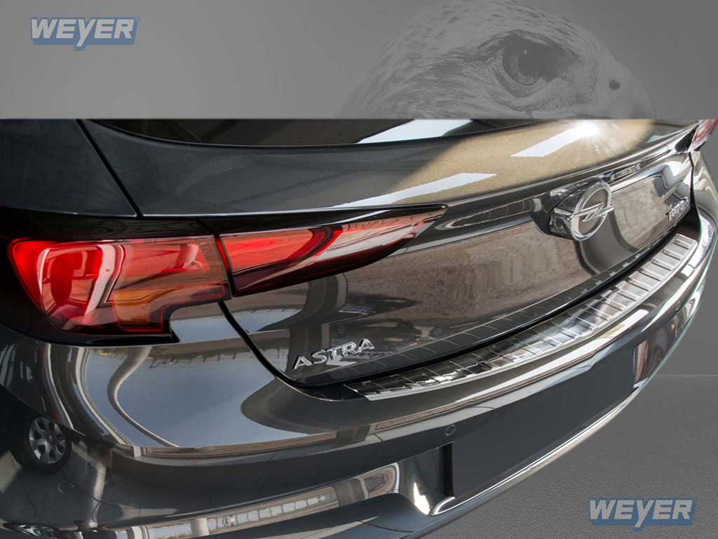 44318-Weyer-Edelstahl-Ladekantenschutz-OPEL-ASTRA-K-V-Schraegheck-1 OPEL ASTRA K (V) Schrägheck ab Baujahr 2015-2019, FL 2019>, WEYER Edelstahl Ladekantenschutz